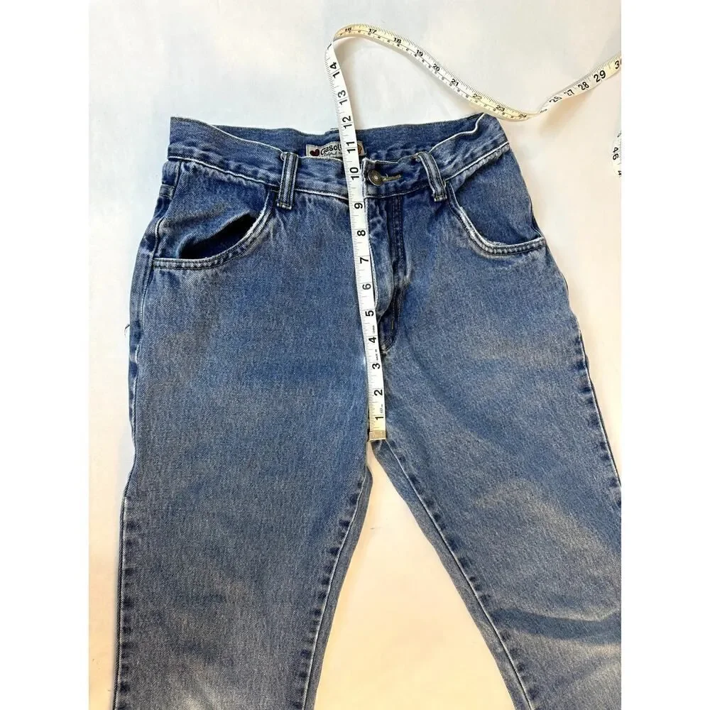 Vintage Embroidered Gasoline Jeans Floral 100% Cotton - Girls Size 14